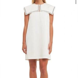 English Factory White Sailor Dress